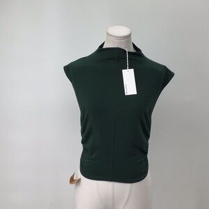 Reformation Elegant Green Sleeveless Top